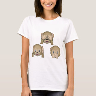 Drie apen Emoji TShirt. T-shirt