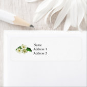 Drie appelbloesems etiket (Insitu)