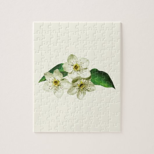 Drie appelbloesems legpuzzel (Verticaal)
