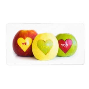 Drie appels etiket
