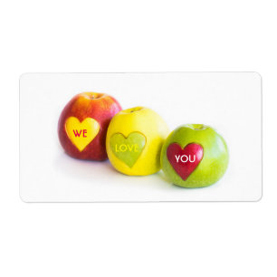 Drie appels etiket