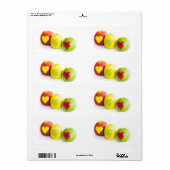 Drie appels etiket (Full Sheet)