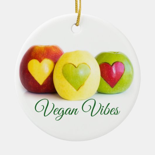 Drie appels keramisch ornament (Voorkant)