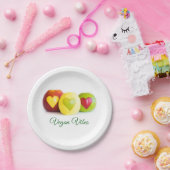 Drie appels papieren bordje (Feest)