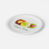 Drie appels papieren bordje (Gekanteld)
