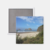 Drie Arch Rocks, Oceanside, Oregon Magneet (Voorkant / Achterkant)