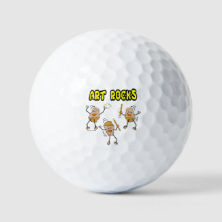 Drie Art Rocks Golfballen