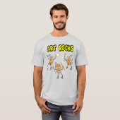 Drie Art Rocks T-Shirt (Voorkant volledig)