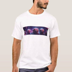 Drie Astro-Lemurs in de ruimte Helmen - Sci-Fi Ani T-shirt