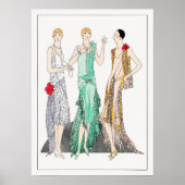 Drie avondjurken met racistische kant poster (Voorkant)