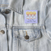 Drie baby Angels Cross Stitch Button (In situ)