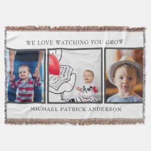 Drie Baby katoenen schroefdop voor foto's Deken