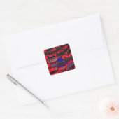 Drie ballen vierkante sticker (Envelop)