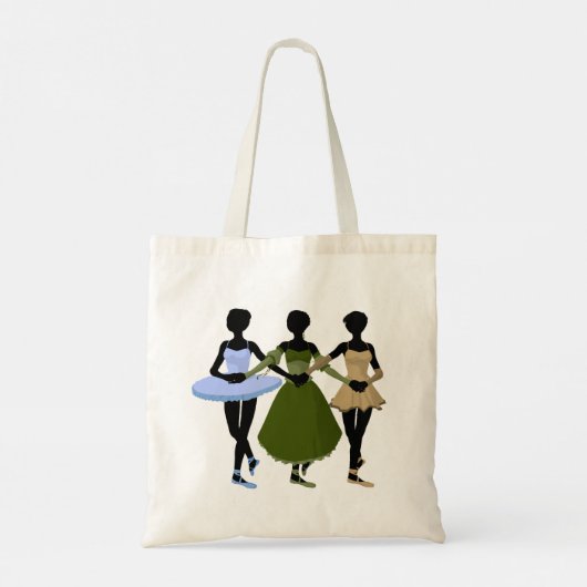 Drie Ballerinas Canvas tas (Achterkant)