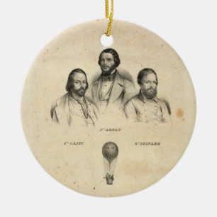 Drie ballonvaarders ornament