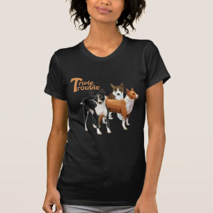 drie basenjis t-shirt