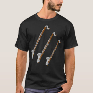 Drie basklarinetten t-shirt