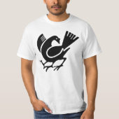 Drie bedekte rij t-shirt (Voorkant)