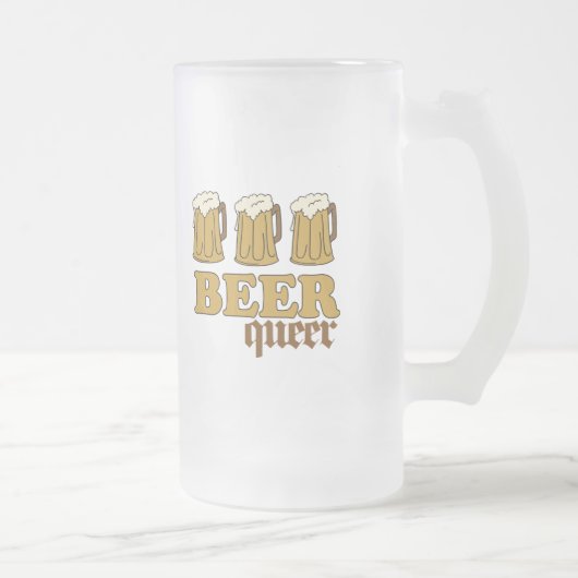 Drie Beer Queer (2) Matglas Bierpul (Rechts)