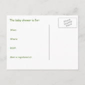 Drie Beren Baby shower Uitnodiging Briefkaart (Achterkant)