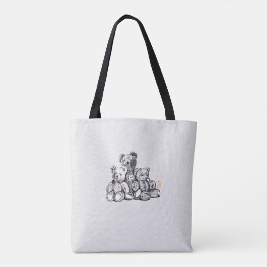 Drie Beren Canvas tas (Achterkant)