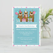 Drie Beren ontwerp van de kinderdagverblijf Kaart (Staand voorkant)