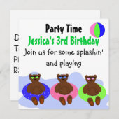 Drie Beren Partij Kaart (Voorkant / Achterkant)