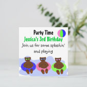 Drie Beren Partij Kaart (Staand voorkant)