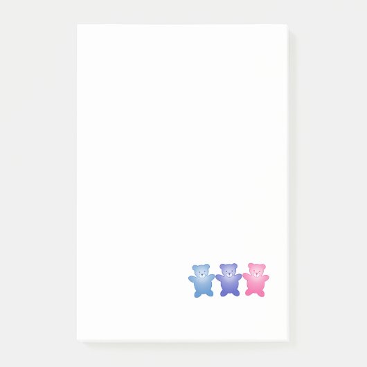 Drie Beren Post-it® Notes (Voorkant)