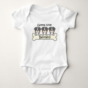 Drie Bernese Mountain Dogs Romper