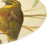 Drie binnenlandse vogels op een filiaal snijplank (Hoek)