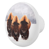Drie Bison Keramische Knop (Rechts)