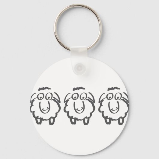 drie blikken sleutelhanger (Voorkant)