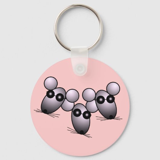 Drie Blinde Mice Sleutelhanger (Voorkant)