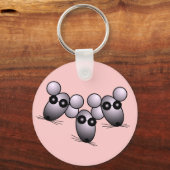 Drie Blinde Mice Sleutelhanger (Voorkant)