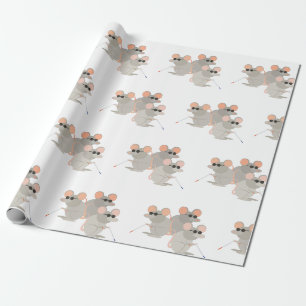 Drie blinde muizen cadeaupapier