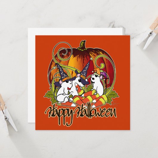 Drie blinde muizen kaart (Voorkant / Achterkant in situ)