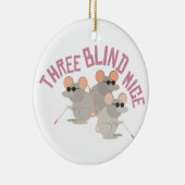 Drie blinde muizen keramisch ornament (Rechts)