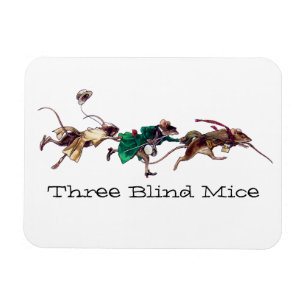 Drie blinde muizen magneet
