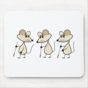 drie blinde muizen muismat