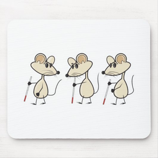 drie blinde muizen muismat (Voorkant)