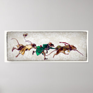 Drie blinde muizen poster