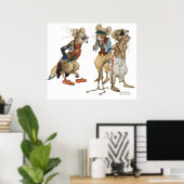 Drie blinde muizen van Charles Folk Poster (Thuiskantoor)