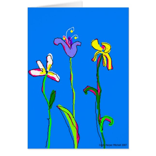 Drie bloemen #2 (Voorkant)