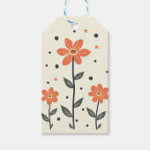 Drie bloemen Gift Label Cadeaulabel (Voorkant)