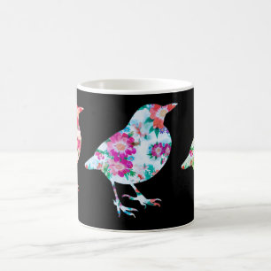 Drie bloemenvogels koffiemok