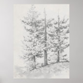 Drie bomen. schets poster (Voorkant)