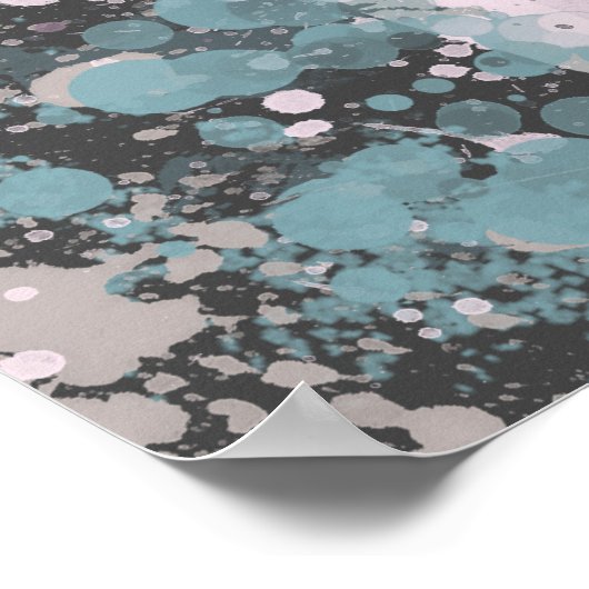 Drie bomen zijn Abstract Poster (Hoek)