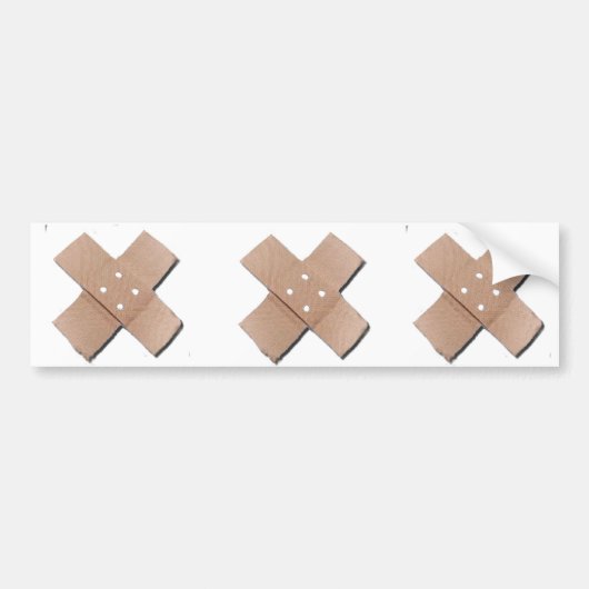 Drie Booboos Bumpersticker (Voorkant)
