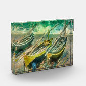 Drie boot. Claude Monet. Fotoblokken (Links)